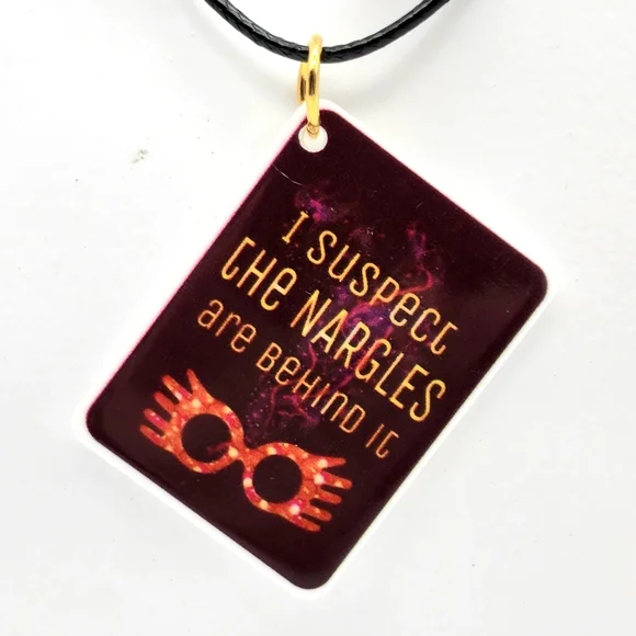 Harry potter book necklace on sale
